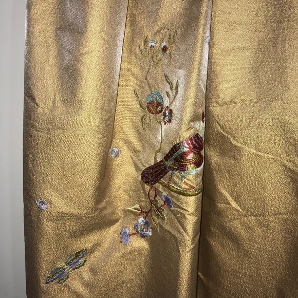 Christian Lacroix Embroidered Rose Gold Full Skirt